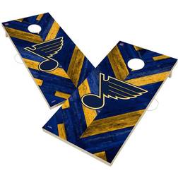 Victory Tailgate St Louis Blues Herringbone Design Cornhole Set