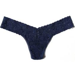 Hanky Panky Signature Lace Low Rise Thong - Navy