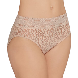 Wacoal Halo Lace Hi-Cut Brief - Sand