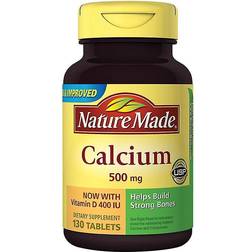 Nature Made Calcium 500mg with Vitamin D3 Tablets 130 ct False