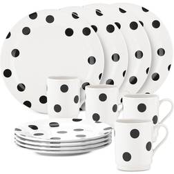 Kate Spade All in Good Taste Deco Dot Dinner Set 12pcs