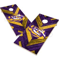 Victory Tailgate Lsu Tigers Herringbone Design Cornhole Set