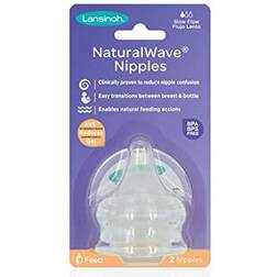 Lansinoh Momma Slow Flow NaturalWave Nipples 2-pack