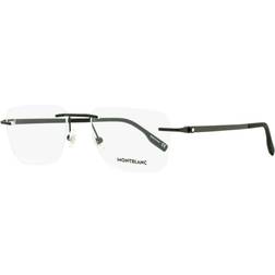 Montblanc MB 0185O 001, including lenses, RECTANGLE Glasses, MALE