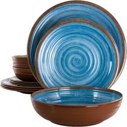 Elama Rippled Tides Dinner Set 12pcs