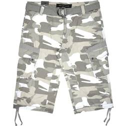 XRay Belted Cargo Shorts - White Camo