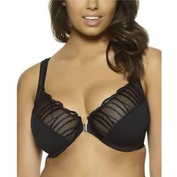 Felina Angie Front Close Minimizer Bra - Black