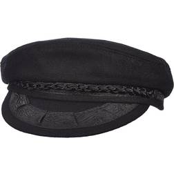 Aegean Greek Wool Fisherman Cap - Black