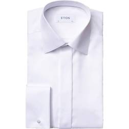 Etón Dobby Tuxedo Shirt - White