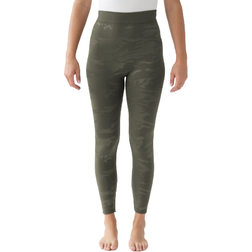 Muk Luks Women's Fleece Lined Embossed Leggings - Dark Olive Camo