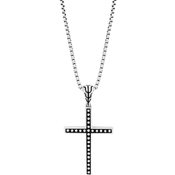 John Hardy Jawan Cross Pendant Necklace - Silver