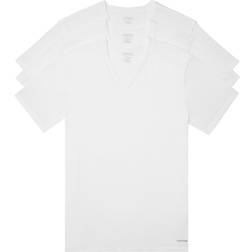 Calvin Klein V-Neck T-shirt 3-pack - White