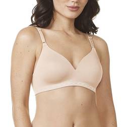 Warner's Cloud 9 Full-Coverage Wireless Contour Bra - Sandshell