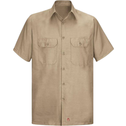Red Kap Rip Stop Short Sleeve Shirt - Khaki
