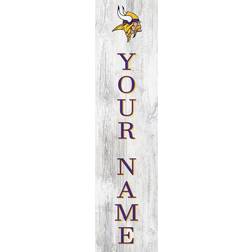 Fan Creations Minnesota Vikings Personalized Welcome Leaner Sign