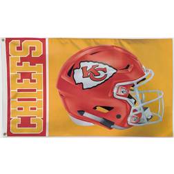 WinCraft Kansas City Chiefs Helmet Deluxe Single-Sided Flag