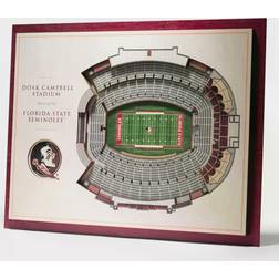 YouTheFan Florida State Seminoles 3D Stadium Wall Art Photo Frame