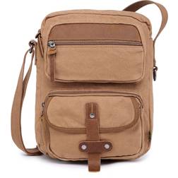 TSD Brand Sun Smell Canvas Crossbody - Camel