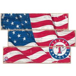 Fan Creations Texas Rangers 3-Plank Team Flag