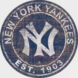 Fan Creations New York Yankees Round Heritage Logo Sign Board