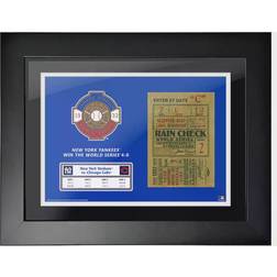 Mustang New York Yankees 1932 World Series Ticket Photo Frame