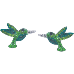 Giani Bernini Hummingbird Stud Earrings - Green/Transparent