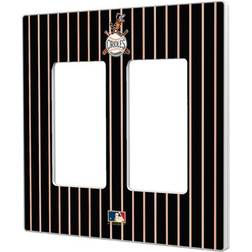 Strategic Printing Baltimore Orioles 1954-1963 Cooperstown Pinstripe Double Rocker Light Switch Plate