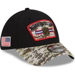 New Era NFL 2021 Salute To Service 39THIRTY Flex Hat Men - Black/Camo