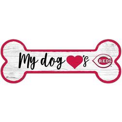 Fan Creations Cincinnati Reds Team Dog Bone Sign