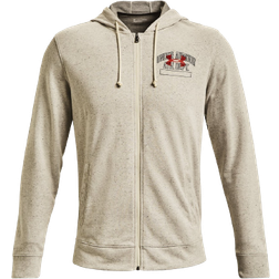 Under Armour Rival Terry Athletic Department Full-Zip Hoodie - Stone/Red