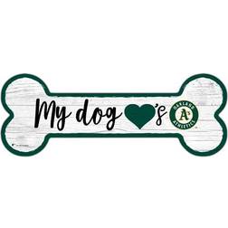 Fan Creations Oakland Athletics Team Dog Bone Sign