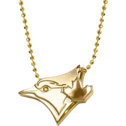 Alex Woo Toronto Blue Jays Little Logo 14k Yellow Gold Necklace