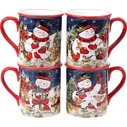 Certified International Magic of Christmas Snowman Cup & Mug 47.3cl 4pcs