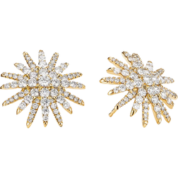 David Yurman Starburst Stud Earrings - Gold/Diamonds