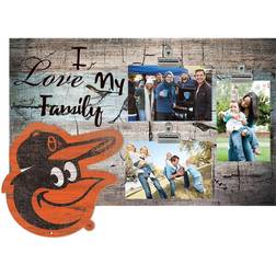 Fan Creations Baltimore Orioles I Love My Family Clip Photo Frame