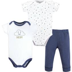 Hudson Bodysuit and Pants 3-Piece Set - Navy Clouds (10153124)