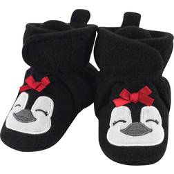 Hudson Baby Holiday Fleece Booties - Girl Penguin