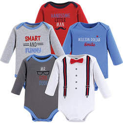 Hudson Long Sleeve Bodysuits 5-pack - Mr. Cool Dude (10153604)