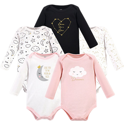 Hudson Long Sleeve Bodysuits 5-pack - Dreamer (10158663)