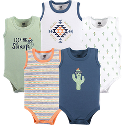 Hudson Sleeveless Bodysuits 5-pack - Cactus (10155375)