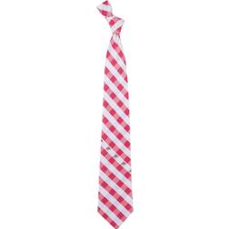 Eagles Wings Ohio State Buckeyes Woven Checkered Tie - Scarlet/Gray