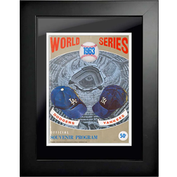 Mustang Los Angeles Dodgers 1963 World Series Framed Program