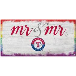 Fan Creations Texas Rangers Pride Mr & Mr Sign