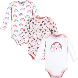 Hudson Cotton Long-Sleeve Bodysuits 3-pack - Modern Rainbow (10118830)