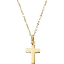 Moon & Meadow Cross Pendant Necklace - Gold