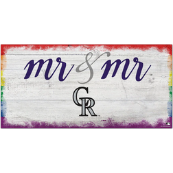 Fan Creations Colorado Rockies Pride Mr & Mr Sign
