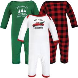 Hudson Baby Coveralls 3-pack - Christmas Tree (10115637)