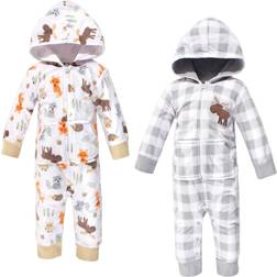 Hudson Toddler Fleece Jumpsuits 2-Pack - Woodland (10158838)