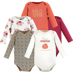 Hudson Cotton Long-Sleeve Bodysuits 5-pack - Cutest Pumpkin (10118716)