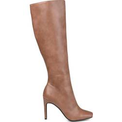 Journee Collection Glenda Extra Wide Calf - Brown